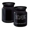 Rare AC/DC Collectible 2015 ICUP Back In Black LP Artwork 6 Oz Apothecary Jar