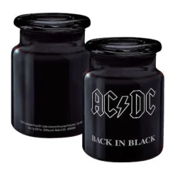 Rare AC/DC Collectible 2015 ICUP Back In Black LP Artwork 6 Oz Apothecary Jar