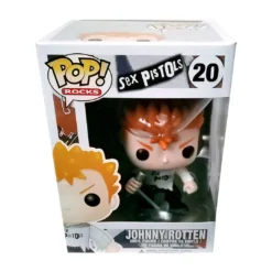 Sex Pistols Collectible 2012 Funko Pop! Rocks Johnny Rotten Figure In A Stacks Display Case