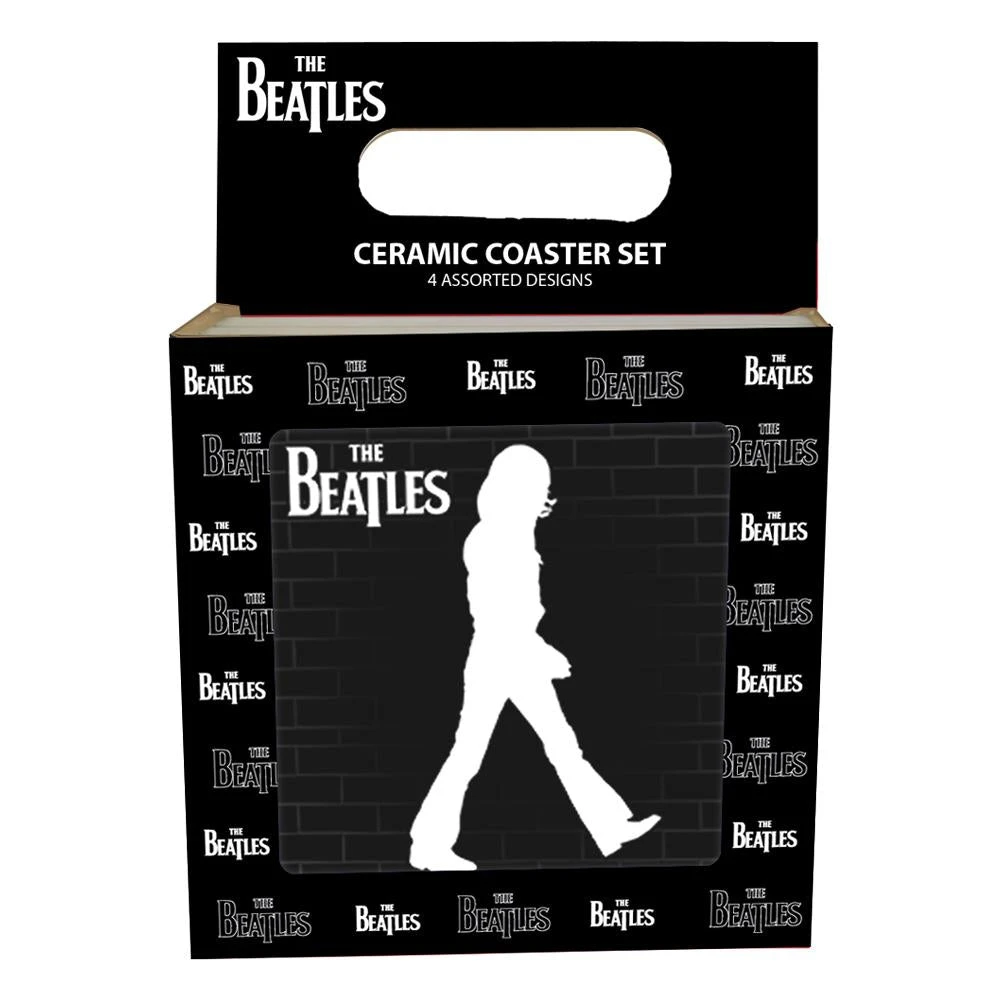 Vandor The Beatles Collectible 2018 50th Anniversary Abbey Road Coasters Set Of 4 Beatles, The 4 Vandor The Beatles Collectible 2018 50th Anniversary Abbey Road Coasters Set Of 4 Beatles, The