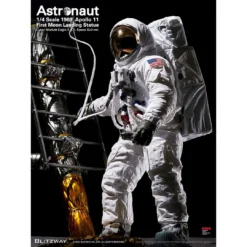 Apollo 11 Collectible 2021 Blitzway 1/4 Scale 1969 Astronaut Moon Landing Statue