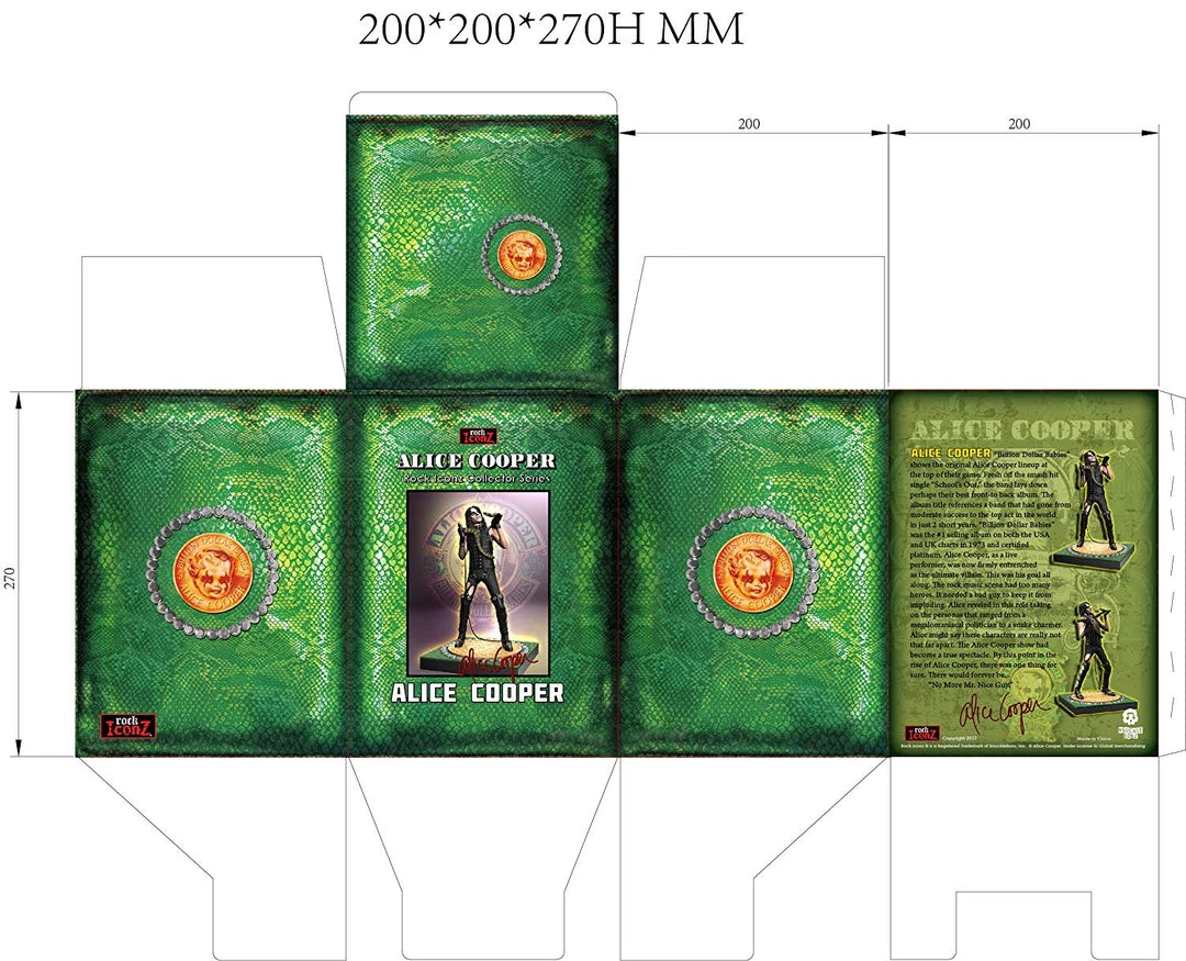 Alice Cooper Collectible 2017 KnuckleBonz Rock Iconz Snake Statue #92/3000 11 Alice Cooper Collectible 2017 KnuckleBonz Rock Iconz Snake Statue #92/3000