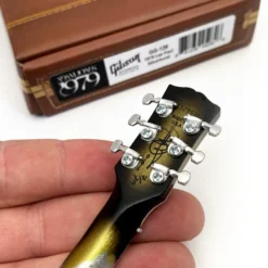 Axe Heaven Tool Collectible Adam Jones 1979 Gibson Les Paul Custom - Antique Silverburst Mini Guitar Replica 1:4 Scale Model