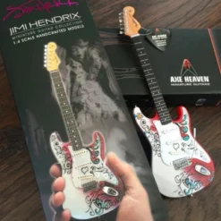 Jimi Hendrix Collectible Officially Licensed Axe Heaven Mini Fender™ Strat™ Monterey Guitar Model