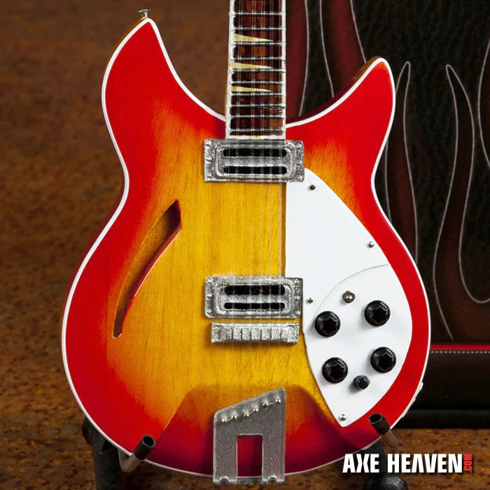 Axe Heaven 12-String Fire Sunburst Miniature Guitar Replica Collectible 3 Axe Heaven 12-String Fire Sunburst Miniature Guitar Replica Collectible