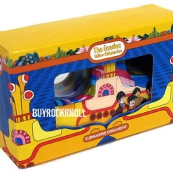 The Beatles Collectible 2007 Vandor Yellow Submarine Decoupage Christmas Ornament Beatles, The