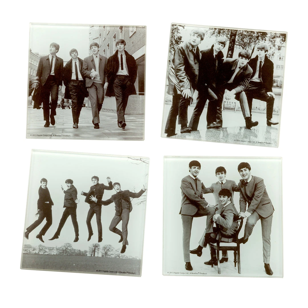 Beatles, The The Beatles Collectible 2014 50th Anniversary Fab Four Glass Coasters Set Of 4 4 Beatles, The The Beatles Collectible 2014 50th Anniversary Fab Four Glass Coasters Set Of 4