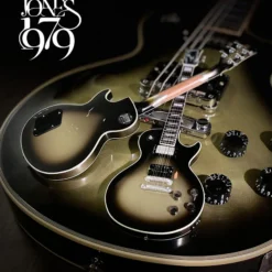 Axe Heaven Tool Collectible Adam Jones 1979 Gibson Les Paul Custom - Antique Silverburst Mini Guitar Replica 1:4 Scale Model