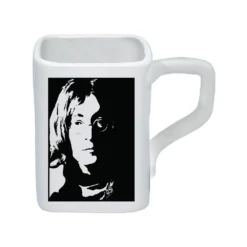 Vandor The Beatles Collectibles: 2019 White Album Square Ceramic 12 Oz Mug Set Of 4 Beatles, The