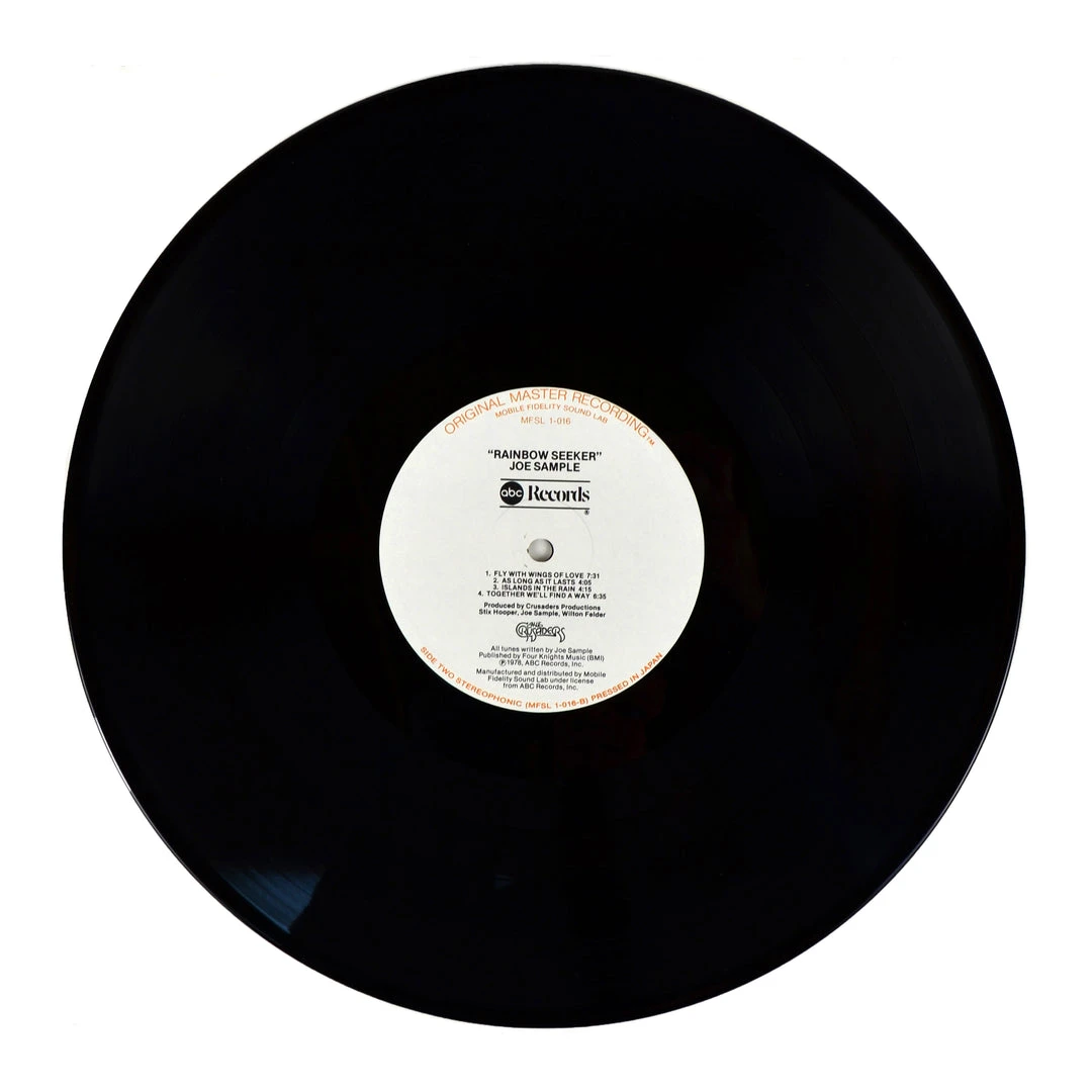 MFSL Collectors 1979 Mobile Fidelity Joe Sample Rainbow Seeker LP #1-016 5 MFSL Collectors 1979 Mobile Fidelity Joe Sample Rainbow Seeker LP #1-016
