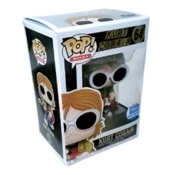 Nirvana Collectible 2018 Funko Shop Exclusive Kurt Cobain Pop! Rocks Figure #64 In Stacks Display Kurt Cobain, Nirvana