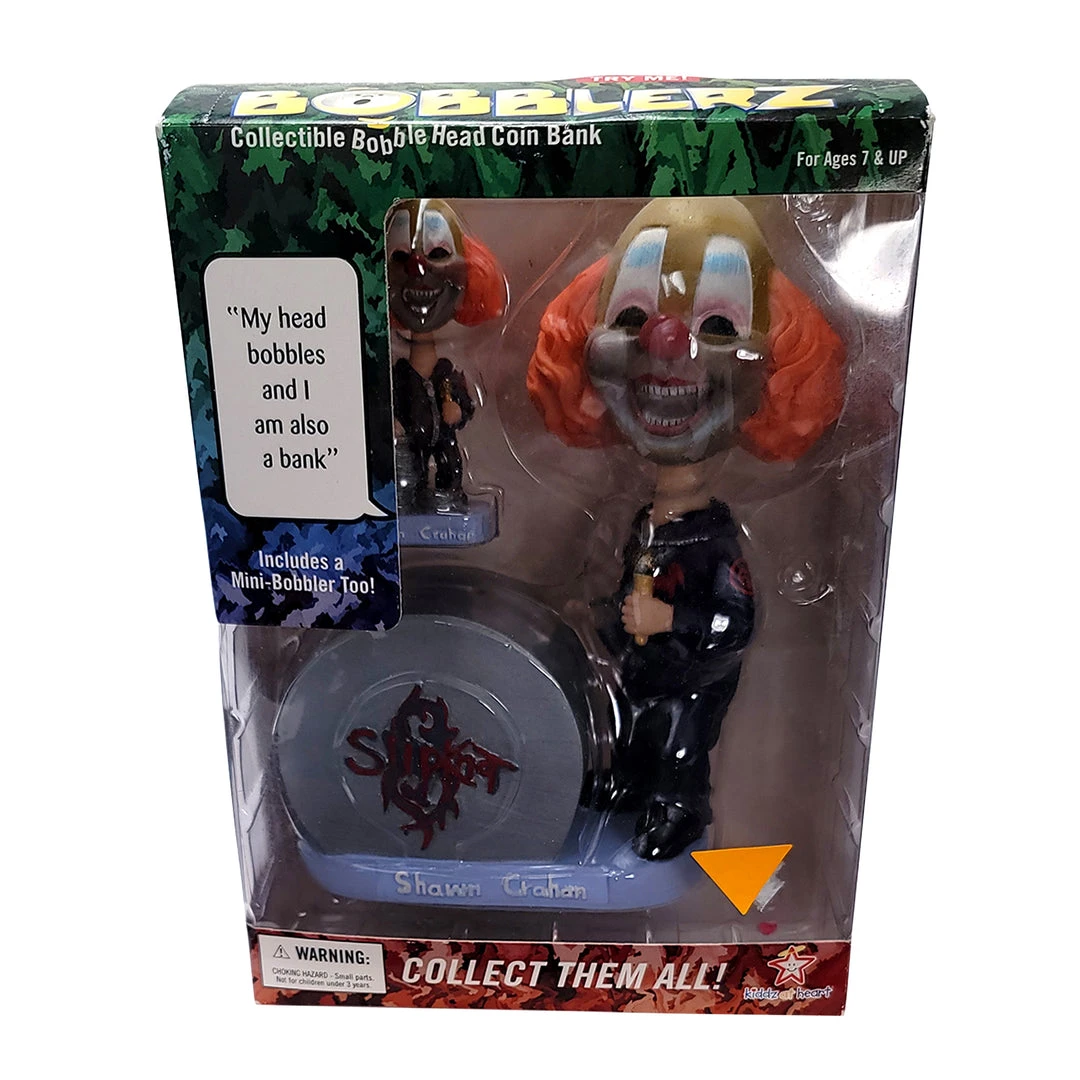 Slipknot Collectible 2002 Bobblerz Shawn Graham Bobble Head Clown Coin Bank 7 Slipknot Collectible 2002 Bobblerz Shawn Graham Bobble Head Clown Coin Bank