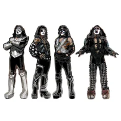 SOLD OUT! KISS Collectible 2017 FiGPiN Love Gun Enamel Figure Pin Set With Displays