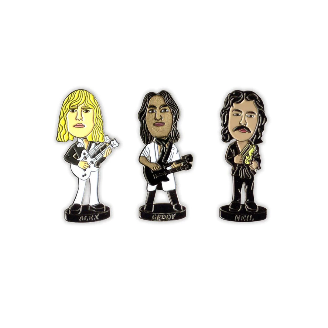 RUSH Collectible - 2007 Geddy, Alex, And Neil Bobblehead Enamel Bobbing Pins 8 RUSH Collectible - 2007 Geddy, Alex, And Neil Bobblehead Enamel Bobbing Pins