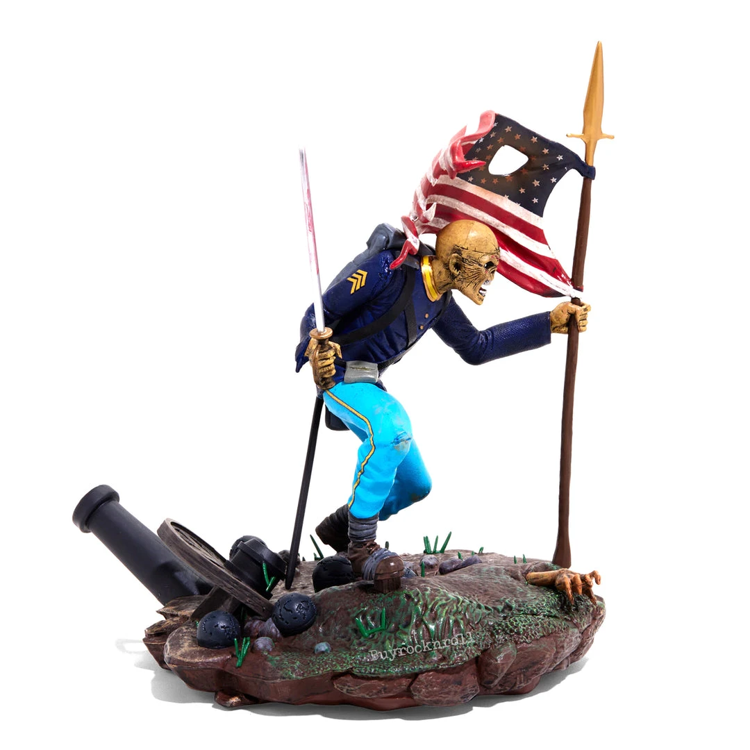 Iron Maiden Collectible 2018 Incendium Legacy Of The Beast American Flag Trooper Eddie Variant Statue OOP 4 Iron Maiden Collectible 2018 Incendium Legacy Of The Beast American Flag Trooper Eddie Variant Statue OOP