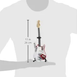 Jimi Hendrix Collectible Officially Licensed Axe Heaven Mini Fender™ Strat™ Monterey Guitar Model