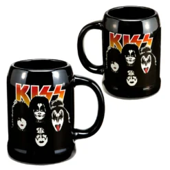 SOLD OUT! KISS Collectible 2012 Vandor Band Member Faces 20 Oz Ceramic Stein