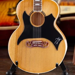 Tom Petty Ccollectible Axe Heaven Gibson SJ-200 Wildflower - Antique Natural Miniature Guitar Model 10 Tom Petty Ccollectible Axe Heaven Gibson SJ-200 Wildflower - Antique Natural Miniature Guitar Model