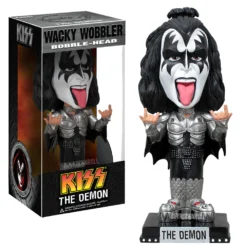 KISS 2011 Funko Wacky Wobbler Set Of 4: Demon Starchild Spaceman Catman