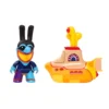 SOLD OUT! Beatles Titans Yellow Submarine & Blue Meanie 3" Glow In The Dark Figures Set Of 2