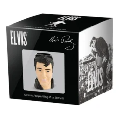 Elvis Presley Collectible Vandor 1968 Elvis Comeback 18 Oz Sculpted Mug