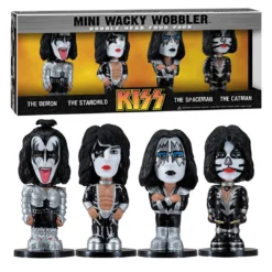 Mini Wacky Wobblers KISS Collectibles: 2012 Funko Mini Kisses Wacky Wobblers Bobble Head Figures
