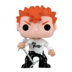 Sex Pistols Collectible 2012 Funko Pop! Rocks Johnny Rotten Figure In A Stacks Display Case