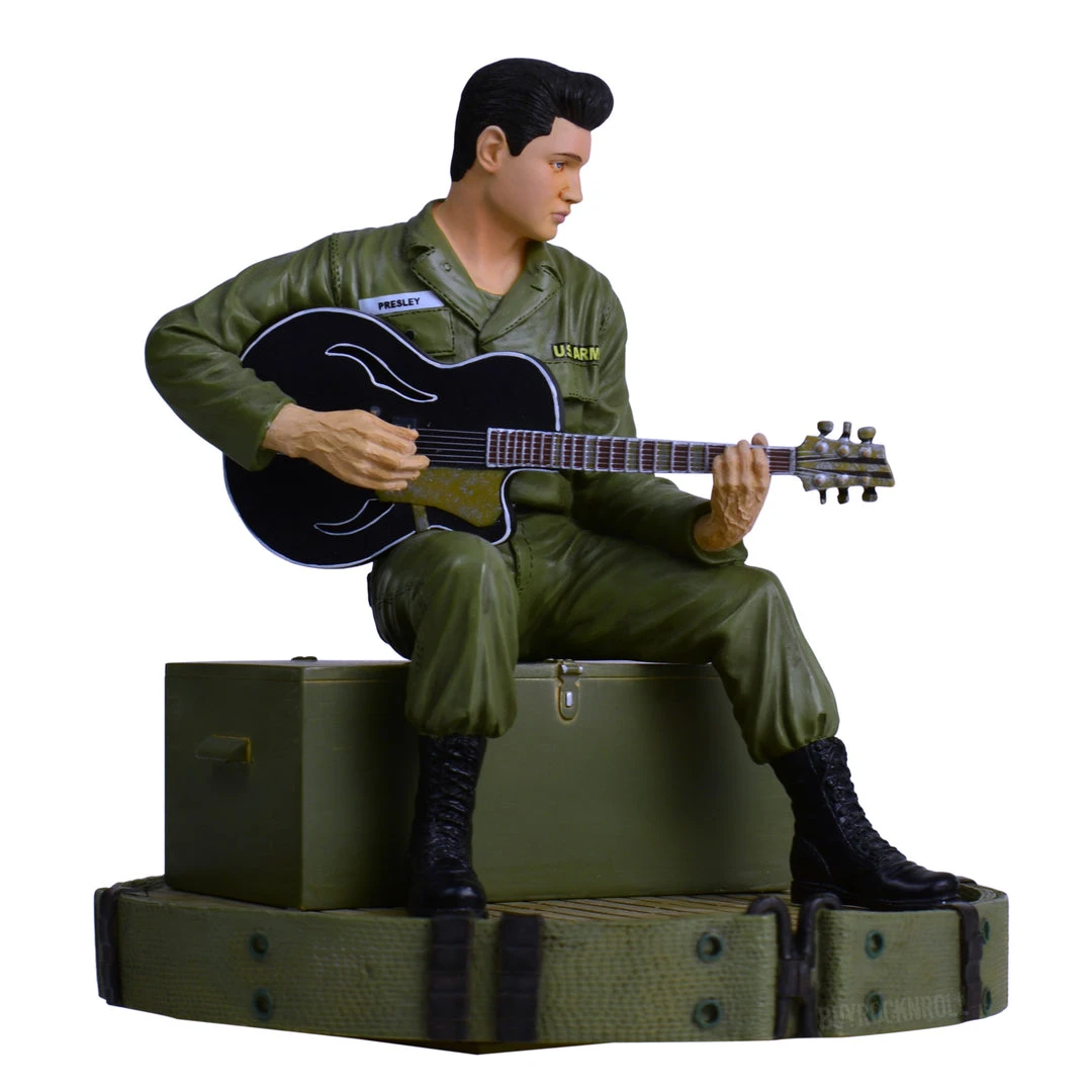 Elvis Presley Collectible: KnuckleBonz 2009 Elvis In Army Rock Iconz Statue 3 Elvis Presley Collectible: KnuckleBonz 2009 Elvis In Army Rock Iconz Statue
