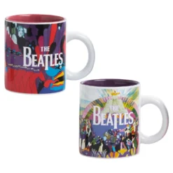 Beatles Collectibles 2016 Vandor Yellow Submarine Teacups & Saucers Set Of 2 (PP) Beatles, The