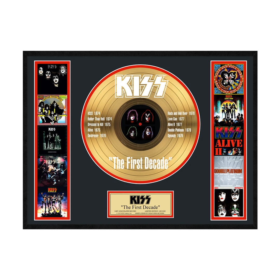 SOLD OUT! KISS Collectible - The First Decade Limited Edition 24 KT Gold Record LP #671 3 SOLD OUT! KISS Collectible - The First Decade Limited Edition 24 KT Gold Record LP #671