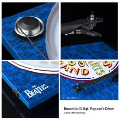 The Beatles Beatles, The Beatles Collectible 2017 Pro-ject Essential III SGT Peppers Turntable With Ortofon OM-10
