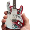 Jimi Hendrix Collectible Officially Licensed Axe Heaven Mini Fender™ Strat™ Monterey Guitar Model