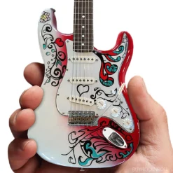 Jimi Hendrix Collectible Officially Licensed Axe Heaven Mini Fender⢠Strat⢠Monterey Guitar Model