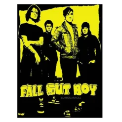 Fall Out Boy Collectible 2006 Sota Toys FOB Band Figures Boxed Set & Mini Poster