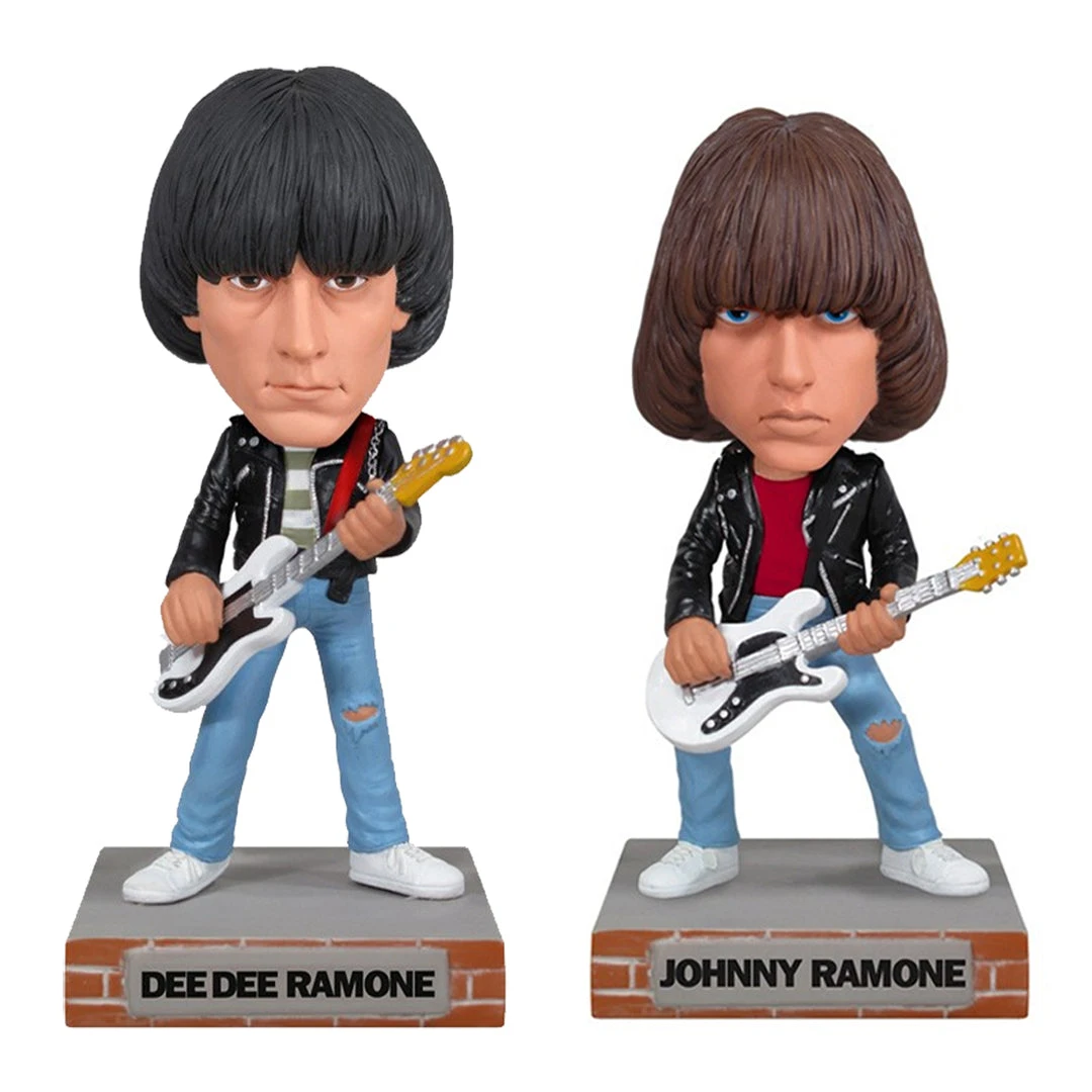 Ramones, The Ramones Collectibles: 2010 Funko Johnny & Dee Dee Wacky Wobbler Set - Bobbleheads 3 Ramones, The Ramones Collectibles: 2010 Funko Johnny & Dee Dee Wacky Wobbler Set - Bobbleheads