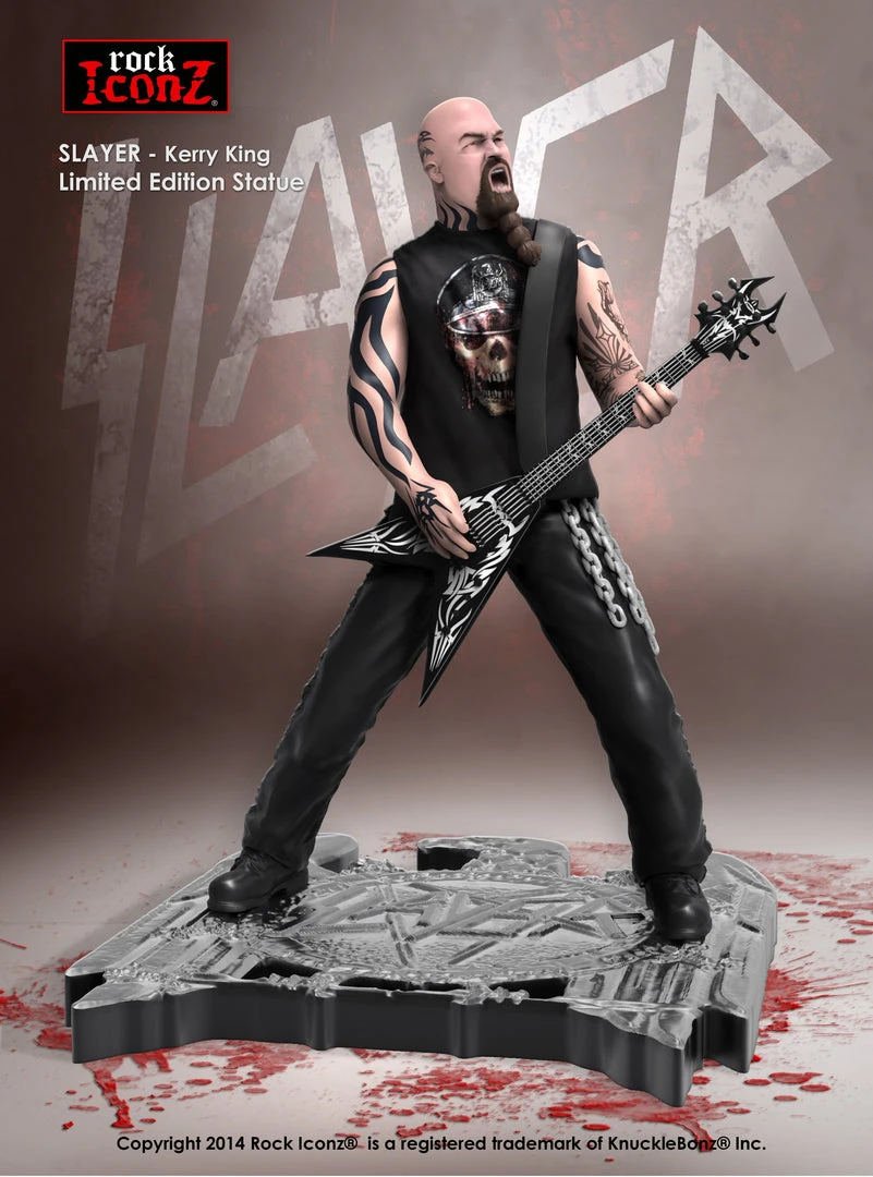 Slayer Collectible: 2014 Knucklebonz Rock Iconz Kerry King Statue #91 Of 1000 13 Slayer Collectible: 2014 Knucklebonz Rock Iconz Kerry King Statue #91 Of 1000
