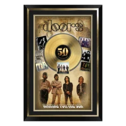 The Doors Collectible Framed LP Waiting For The Sun 50th Anniversary Collage