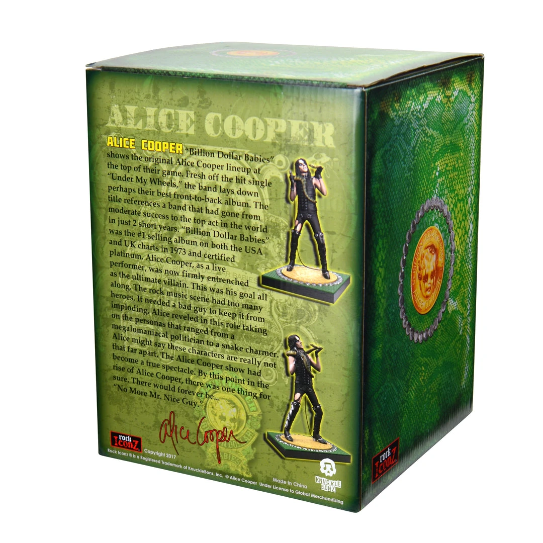 Alice Cooper Collectible 2017 KnuckleBonz Rock Iconz Snake Statue #92/3000 12 Alice Cooper Collectible 2017 KnuckleBonz Rock Iconz Snake Statue #92/3000