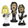 RUSH Collectible - 2007 Geddy, Alex, And Neil Bobblehead Enamel Bobbing Pins