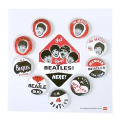 The Beatles Beatles Memorabilia: 50th Anniversary Reproduction Collectible 1964 Seltaeb Buttons