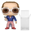 Elton John Collectible 2017 Funko POP Rocks Patriotic Figure #63 In A Protector Display Case 2 Elton John Collectible 2017 Funko POP Rocks Patriotic Figure #63 In A Protector Display Case