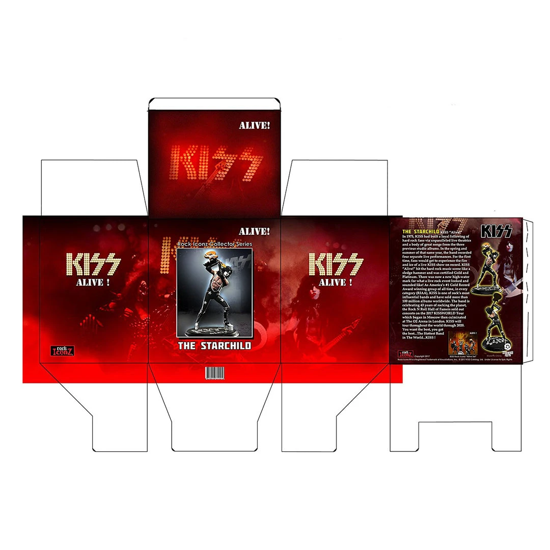 KISS 2018 KnuckleBonz Rock Iconz Alive Paul Stanley Starchild Statue #264/3000 6 KISS 2018 KnuckleBonz Rock Iconz Alive Paul Stanley Starchild Statue #264/3000