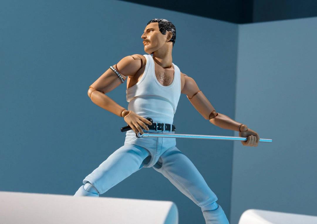 Bandai Tamshi Nations Queen Collectible 2020 Tamashii Nations BanDai Freddie Mercury Live Aid SH Figuarts 5" Figure 5 Bandai Tamshi Nations Queen Collectible 2020 Tamashii Nations BanDai Freddie Mercury Live Aid SH Figuarts 5" Figure