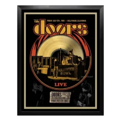 The Doors Collectible Framed Live At Hollywood Bowl Concert LP Album Collage 24x30 Doors, The 7 The Doors Collectible Framed Live At Hollywood Bowl Concert LP Album Collage 24x30 Doors, The
