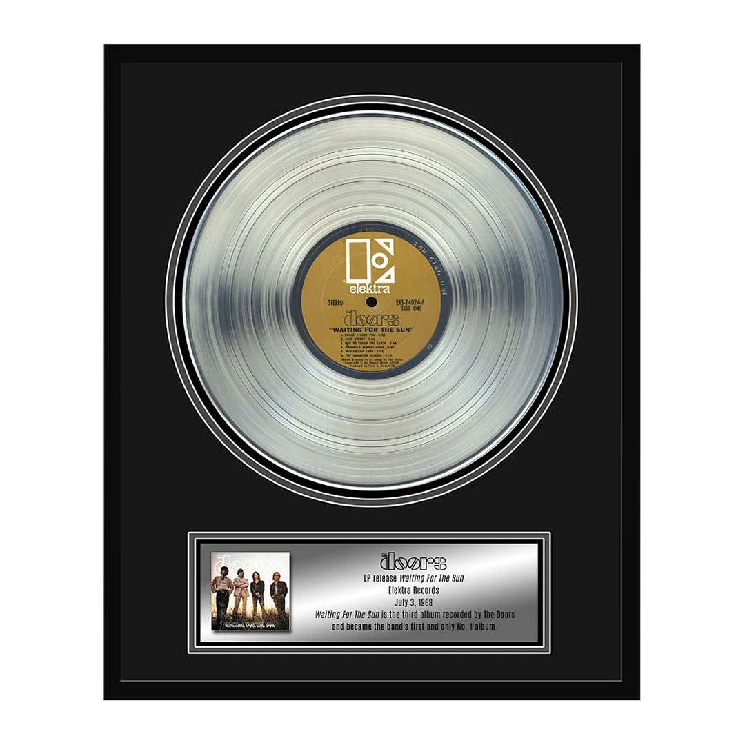 Doors, The The Doors Collectible Framed Waiting For The Sun Album Award 22x18” 3 Doors, The The Doors Collectible Framed Waiting For The Sun Album Award 22x18”