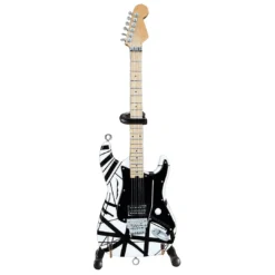 Axe Heaven EVH Black & White VH1 Eddie Van Halen Mini Guitar Replica Collectible
