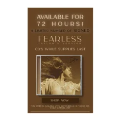 Taylorswift.com Taylor Swift Collectible 2021 Taylor's Version Limited Edition Fearless Autographed/Signed CD