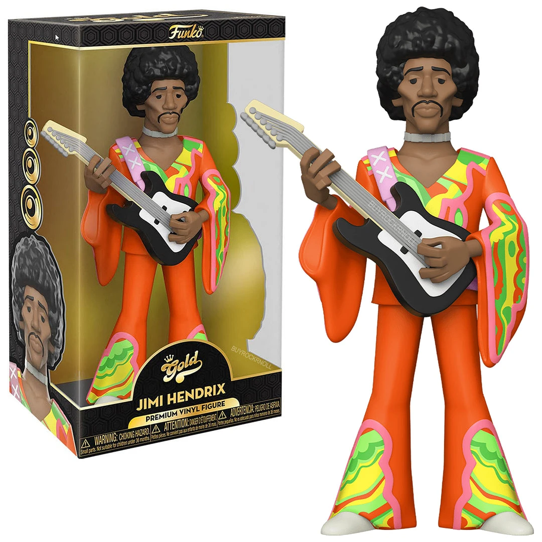 Jimi Hendrix Collectible 2022 Funko 12 &5 Inch Premium Gold Vinyl Figures 5 Jimi Hendrix Collectible 2022 Funko 12 &5 Inch Premium Gold Vinyl Figures