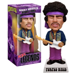 Jimi Hendrix Collectible 2009 Funko Rock Legends Purple Haze Wacky Wobbler Bobble Head Figure