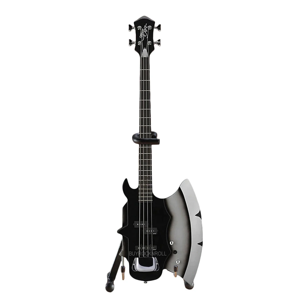 KISS Collectible Axe Heaven Gnee Simmons Signature AXE Bass Mini Guitar Model In Collectors Packaging 4 KISS Collectible Axe Heaven Gnee Simmons Signature AXE Bass Mini Guitar Model In Collectors Packaging